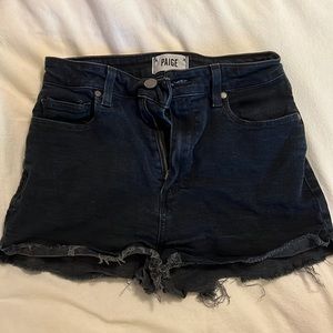 Paige Black Demin Shorts